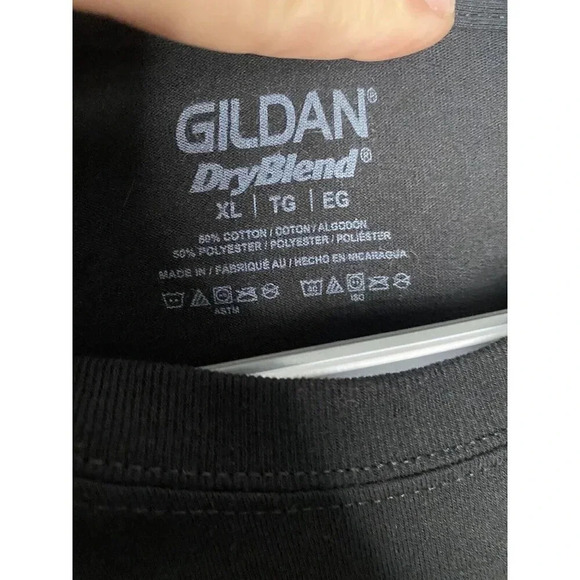 THUNDER INTO E TOWN 2018 Motor Cycle Grapic Black Tee XL - Picture 3 of 3